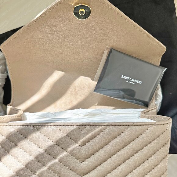 YSL SAINT LAURENT COLLEGE MEDIUM IN QUILTED LEATHER - Picture 7 of 8